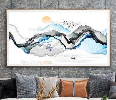 File ảnh gốc File tranh hiện đại pha lê gương KF66887 (chuyên in mica)