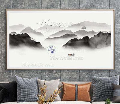 File gốc File tranh hiện đại pha lê gương KF66894 (ảnh chi tiết) để in ấn