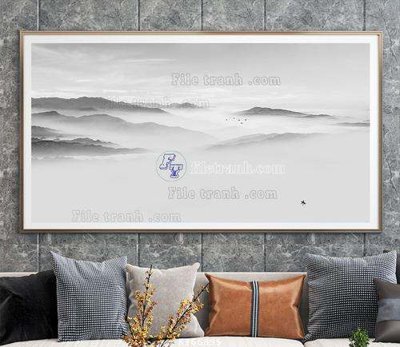 Ảnh gốc File tranh hiện đại pha lê gương KF66895 (độ nét cao) in mica