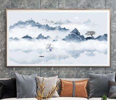 File gốc File tranh hiện đại pha lê gương KF66903 (cho in ấn) độc quyền