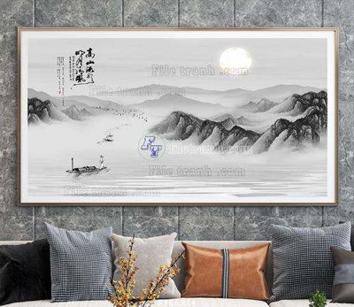 File in mica File tranh hiện đại pha lê gương KF66914 (bản gốc) siêu trong