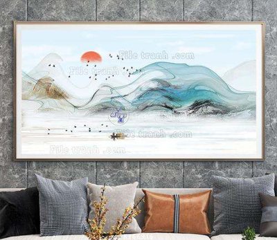 Tải file gốc File tranh hiện đại pha lê gương KF66916 dùng cho in ấn