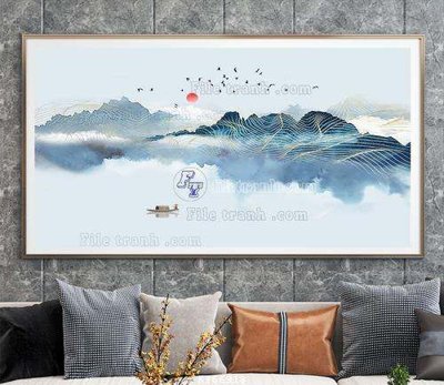 File tranh gốc File tranh hiện đại pha lê gương KF66918 (bản quyền) Filetranh.com