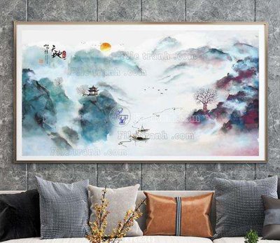 File tranh File tranh hiện đại pha lê gương KF66943 (file gốc) chuẩn màu in