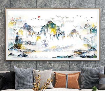 File ảnh File tranh hiện đại pha lê gương KF66945 (gốc) in Hiflex