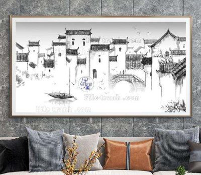 File tranh File tranh hiện đại pha lê gương KF66950 (gốc) in backlit film