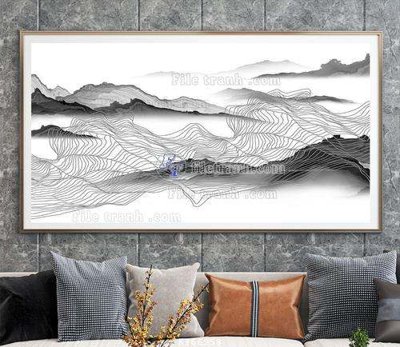 File tranh trang trí File tranh hiện đại pha lê gương KF66958 (file gốc)