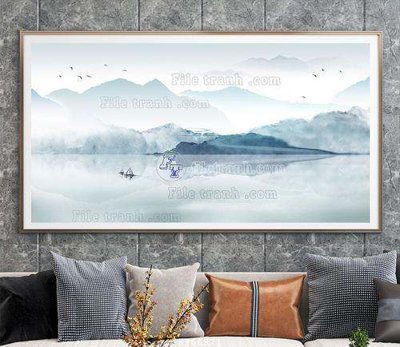 File gốc File tranh hiện đại pha lê gương KF66971 (trang trí) cho phòng khách