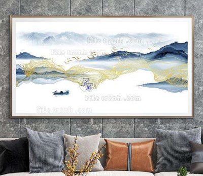File tranh File tranh hiện đại pha lê gương KF66996 (bản gốc) in canvas