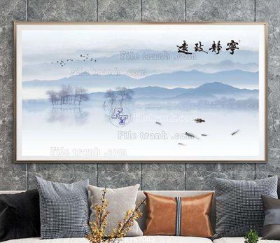 File gốc File tranh hiện đại pha lê gương KF67003 (phong cách) cổ điển