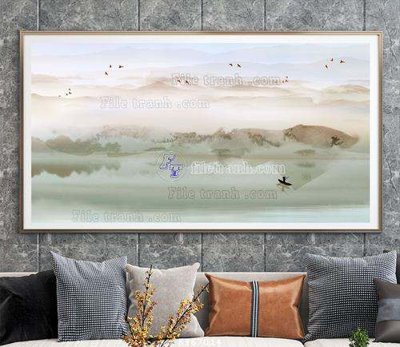 File in ấn File tranh hiện đại pha lê gương KF67014 (bản gốc) cao cấp