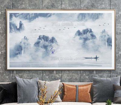 File tranh gốc File tranh hiện đại pha lê gương KF67103 (bản quyền) độc đáo