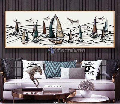 Chi tiết file ảnh File tranh hiện đại pha lê gương KF67128 sắc nét