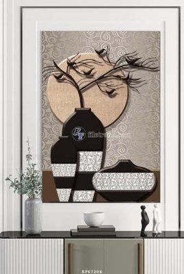 Tải file File tranh hiện đại pha lê gương KF67204 (gốc) chủ đề tâm linh