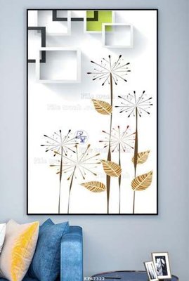 File ảnh File tranh hiện đại pha lê gương KF67322 (gốc) cho trang trí nội thất