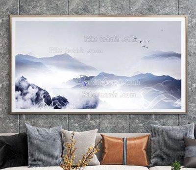 File in ấn File tranh hiện đại pha lê gương KF67340 (bản gốc) từ file gốc