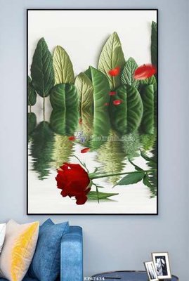 File in trần File tranh hiện đại pha lê gương KF67434 (bản gốc 3D) sống động