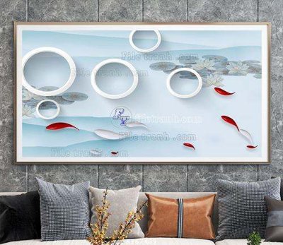 File in mica File tranh hiện đại pha lê gương KF67489 (bản gốc) siêu trong