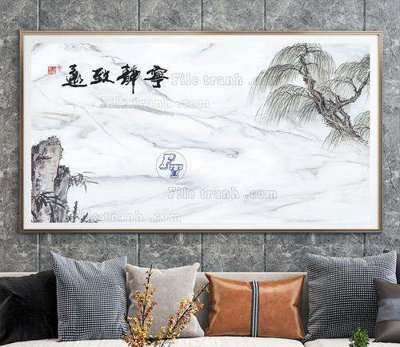 File tranh PSD File tranh hiện đại pha lê gương KF67495 chất lượng cao