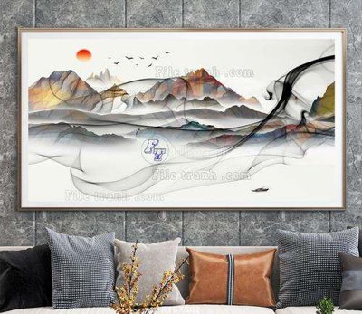 Tệp tin gốc File tranh hiện đại pha lê gương KF67502 (dùng cho in ấn) chuyên nghiệp