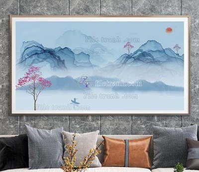 File gốc File tranh hiện đại pha lê gương KF67575 (thiết kế) độc quyền