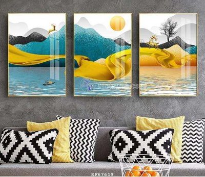 File PSD File tranh hiện đại pha lê gương KF67619 (bản gốc) cho nhà in