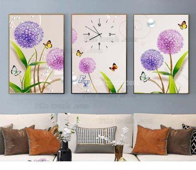 Hình ảnh file gốc File tranh hiện đại pha lê gương KF67638 cho in UV