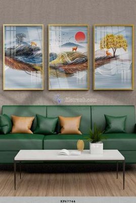 File in trần File tranh hiện đại pha lê gương KF67744 (file gốc) chủ đề vũ trụ