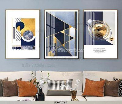 File in trần File tranh hiện đại pha lê gương KF67787 (bản gốc) bầu trời