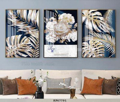 File gốc File tranh hiện đại pha lê gương KF67791 (cho in ấn) độc quyền