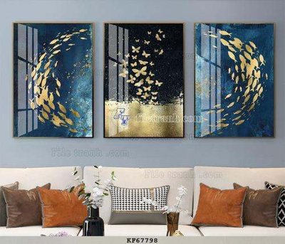 Tải file gốc File tranh hiện đại pha lê gương KF67798 (bản PSD) gốc