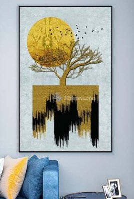 File tranh quảng cáo File tranh hiện đại pha lê gương KF67845 (file gốc) chuyên nghiệp