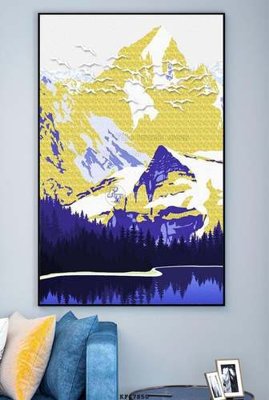 File tranh File tranh hiện đại pha lê gương KF67850 (ảnh gốc) in trần nhà