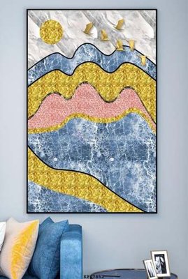 File tranh gốc File tranh hiện đại pha lê gương KF67852 (bản quyền) Filetranh.com