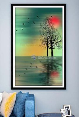 Download file tranh File tranh hiện đại pha lê gương KF67872 (file gốc PSD)