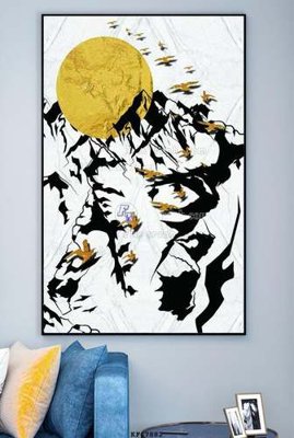 File gốc File tranh hiện đại pha lê gương KF67882 (in lụa) tranh phong thủy