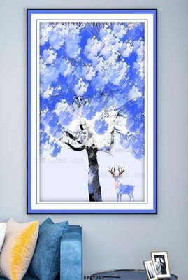 File tranh gốc File tranh hiện đại pha lê gương KF67912 (bản đẹp) độc quyền