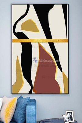 File in mica File tranh hiện đại pha lê gương KF67956 (bản gốc) làm vách ngăn