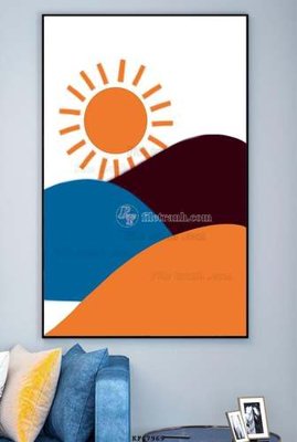 File in trần File tranh hiện đại pha lê gương KF67969 (bản gốc) hoa văn