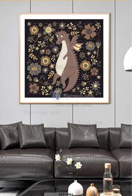 File tranh gốc File tranh hiện đại pha lê gương KF67983 (bản quyền) độc đáo