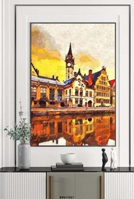 File tranh gốc File tranh hiện đại pha lê gương KF67987 (bản đẹp) độc quyền