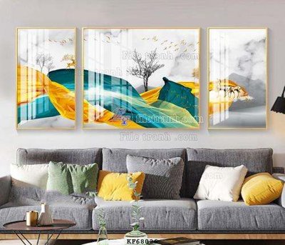 File tranh quảng cáo File tranh hiện đại pha lê gương KF68026 (file gốc) chuyên nghiệp