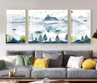 Tải file File tranh hiện đại pha lê gương KF68055 (gốc) in ấn ngay lập tức