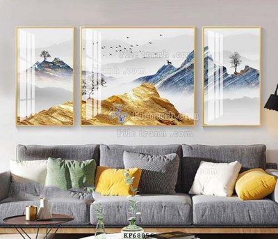 File gốc File tranh hiện đại pha lê gương KF68056 (in 3D) cho trang trí