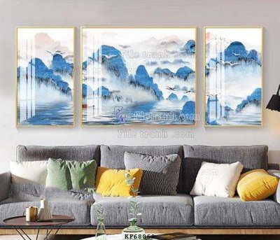 File ảnh gốc File tranh hiện đại pha lê gương KF68069 không vỡ nét