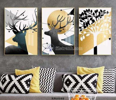 Tải file File tranh hiện đại pha lê gương KF68088 (gốc) in trên mọi chất liệu