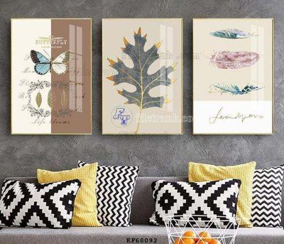 File gốc File tranh hiện đại pha lê gương KF68092 (in lụa) tranh mã đáo