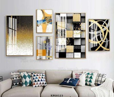 Ảnh gốc File tranh hiện đại pha lê gương KF68123 (độ nét cao) in tráng gương