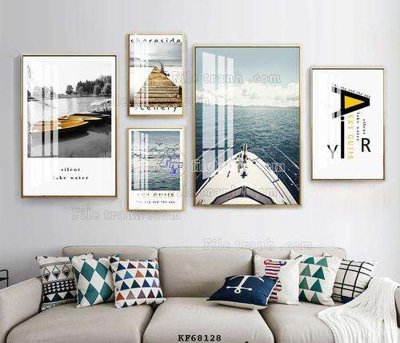 File tranh File tranh hiện đại pha lê gương KF68128 (gốc) in film