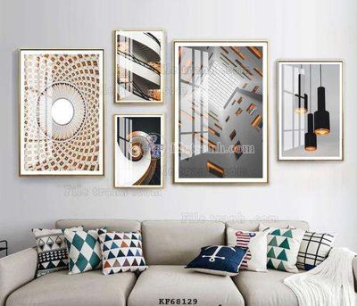 Download file File tranh hiện đại pha lê gương KF68129 (gốc) in mica bàn thờ